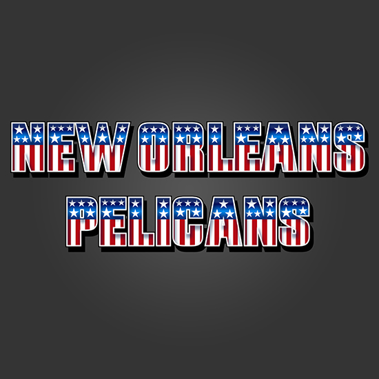 New Orleans Pelicans American Captain Logo iron on paper